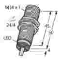 TURCK INDUCTIVE SENSOR, M18, NPN, N/O,N/C,  FLUSH, 8MM SENSING, 2M CABLE CONNECTION